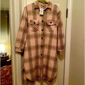 NWT Size Large Long Shacket.  Super soft!